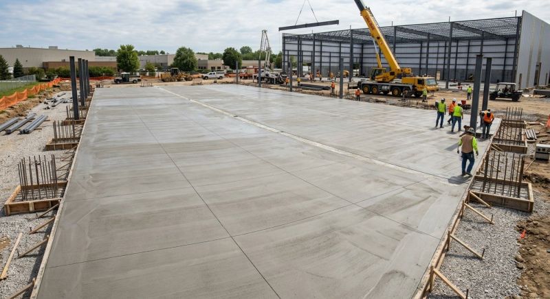 Commercial Slab Installation in Fredericksburg, VA
